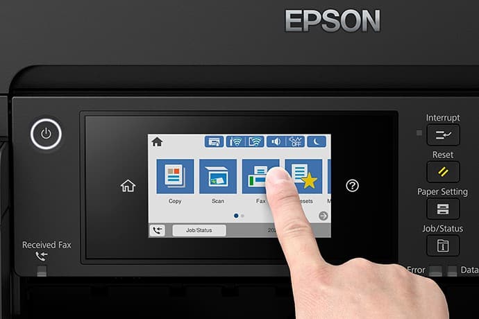 Epson EcoTank L15150 panel de control con pantalla táctil