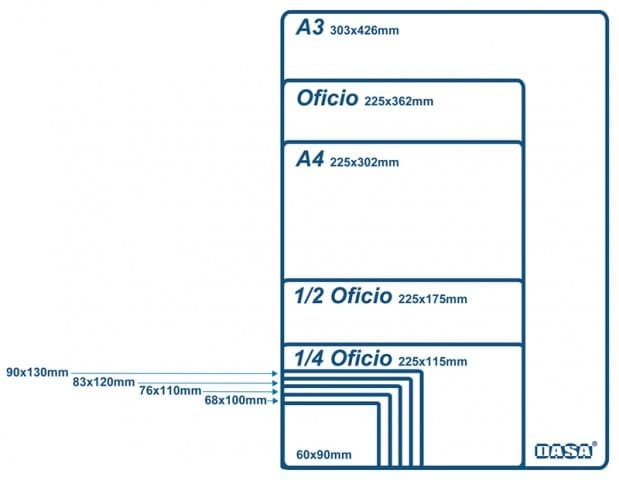 Pouch DASA para plastificar, medidas disponibles (incluye 83 x 120 mm)
