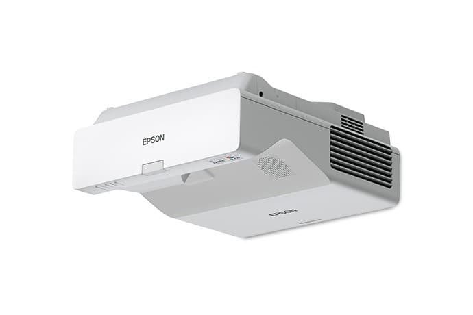 Proyector Epson PowerLite 760W vista en ángulo derecho