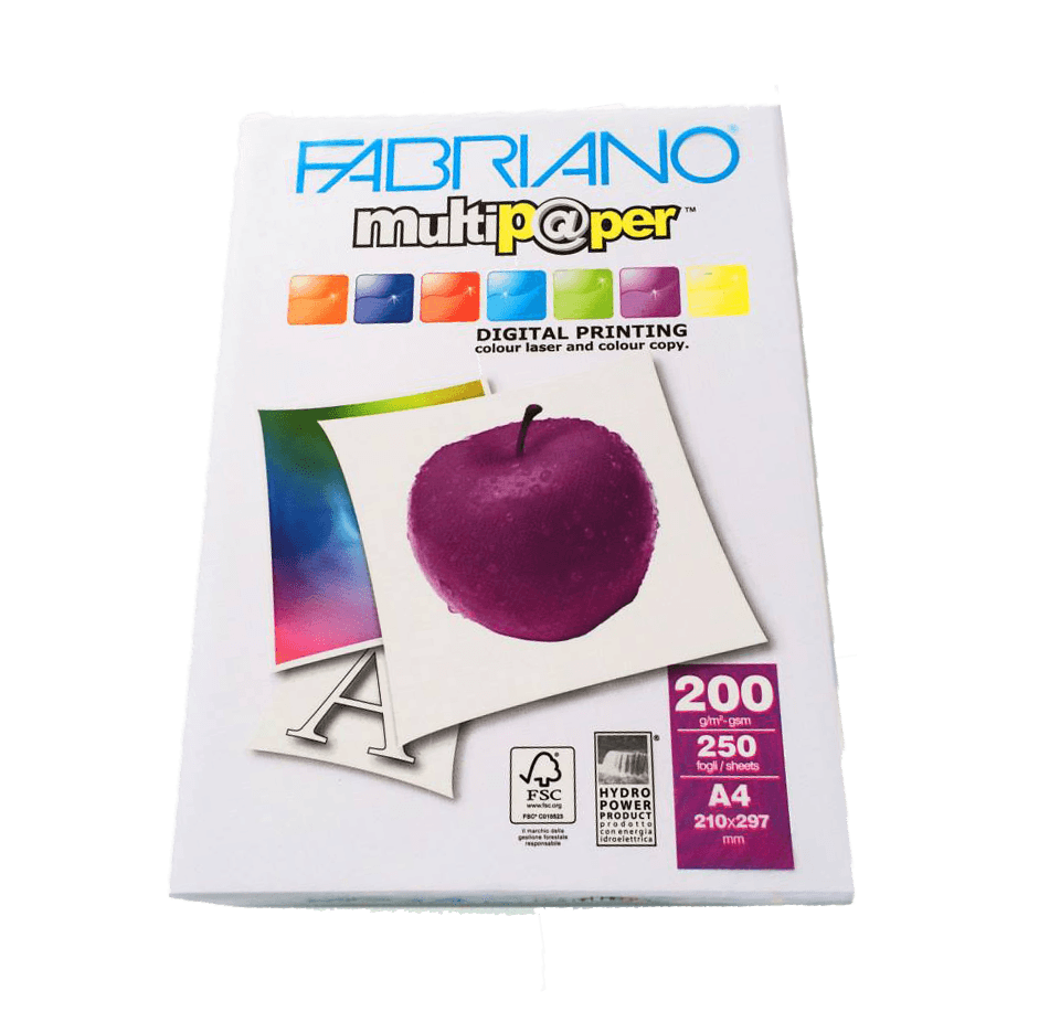 Resma Papel Láser A4 200grs - Fabriano