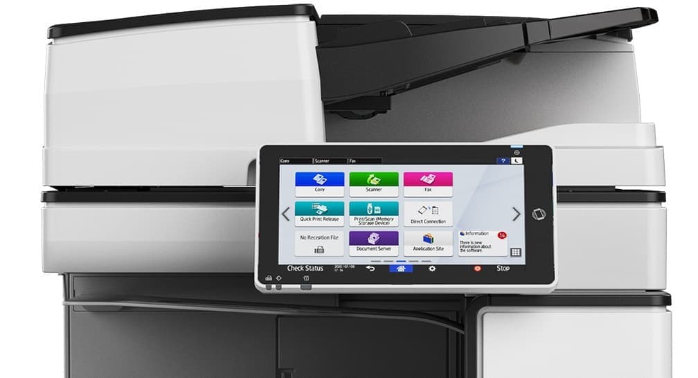 Ricoh IM 2500 detalle del Smart Operation Panel