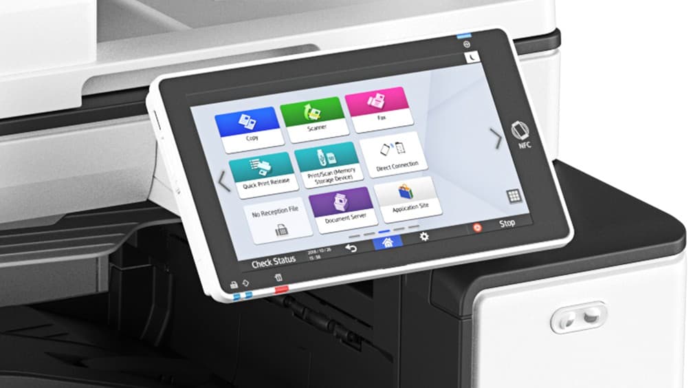 Ricoh IM C2000 detalle del Smart Operation Panel