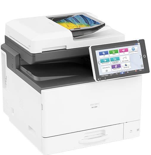 Ricoh IM C300F vista en ángulo