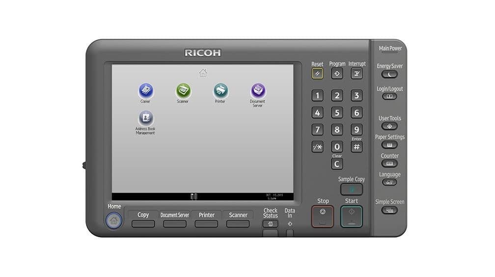 Ricoh Pro 8200s panel de control