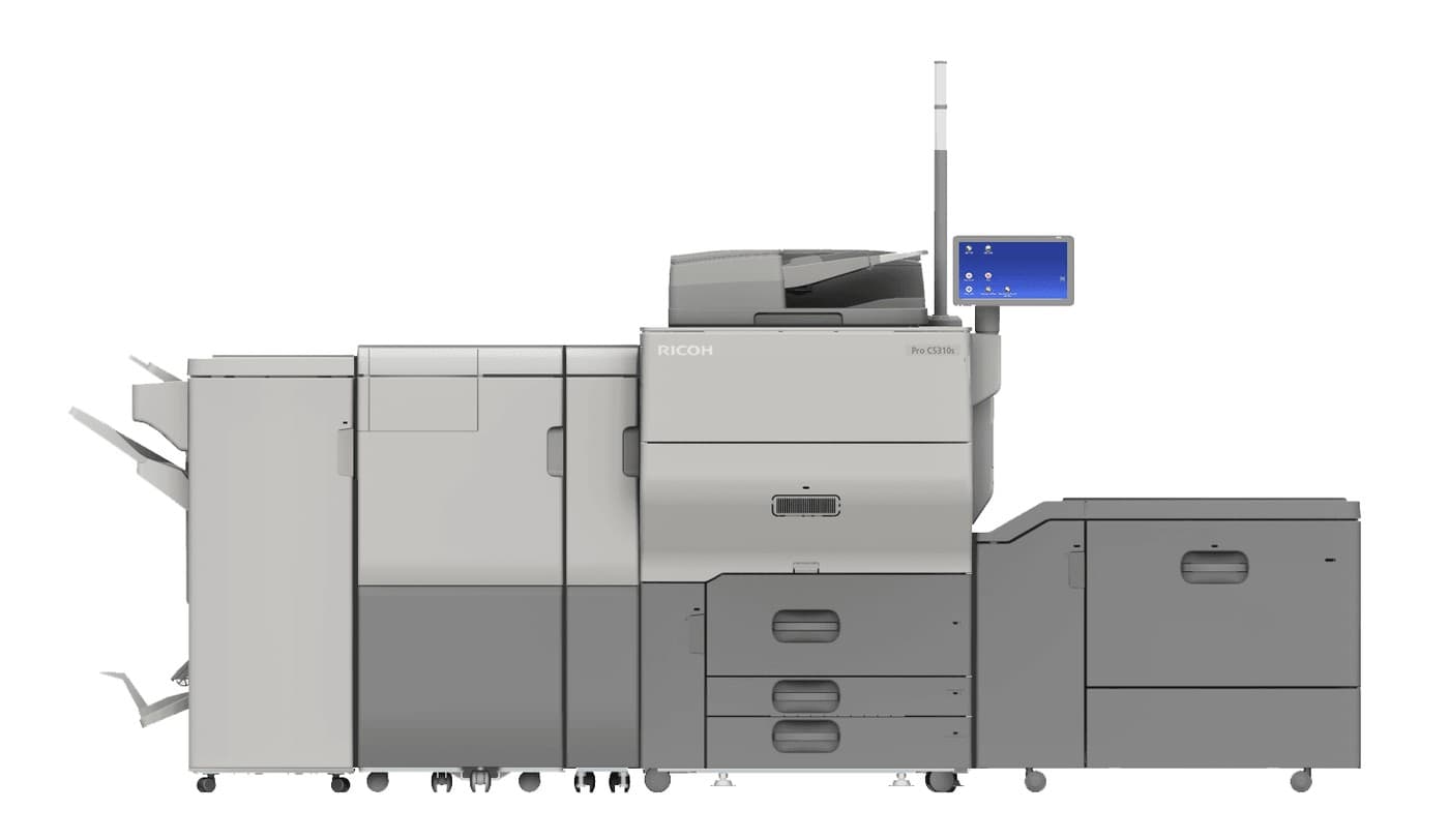 Ricoh Pro C5300s con finalizador y bandeja de gran capacidad