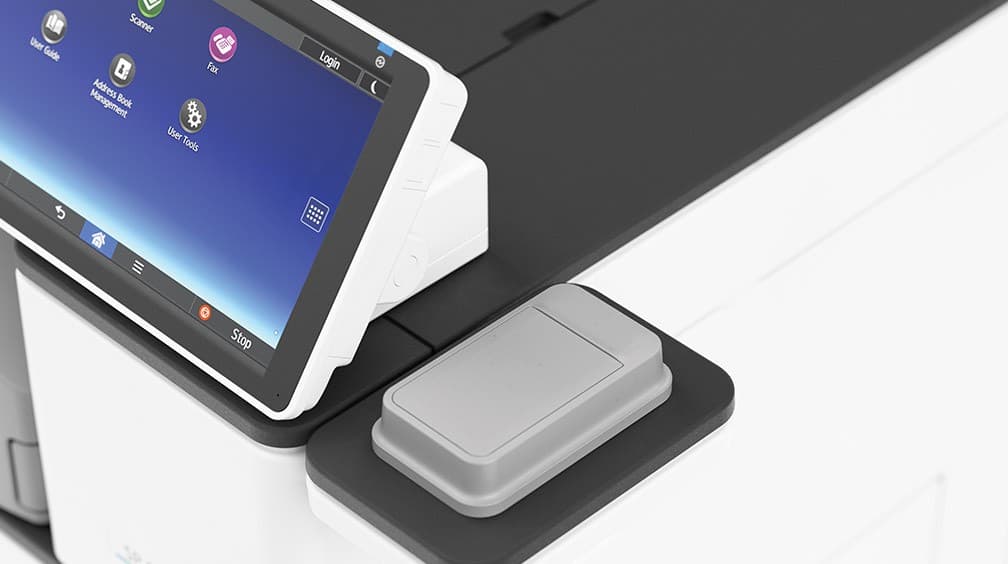 Ricoh SP 8400DN detalle del Smart Operation Panel