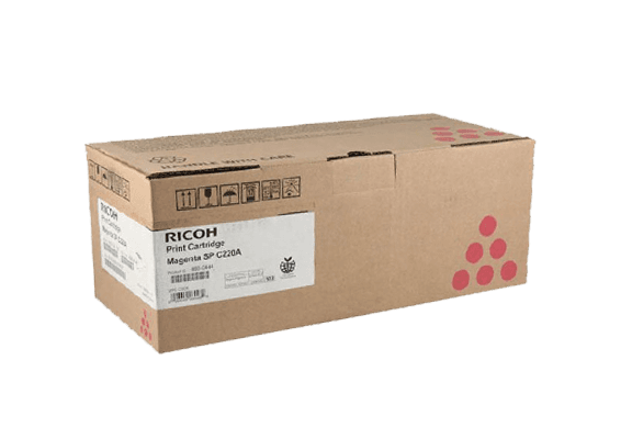 Caja del tóner Ricoh SP C220A magenta