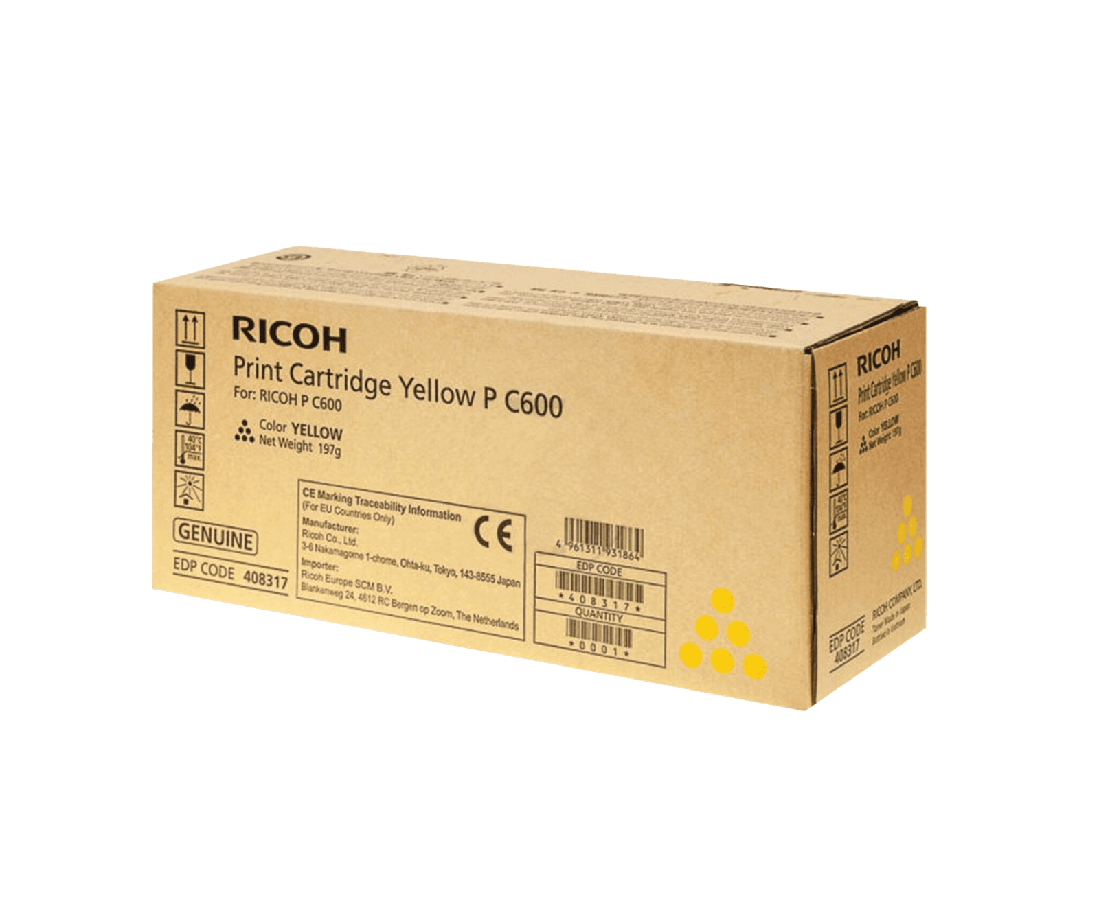 Toner Ricoh P C600 Amarillo
