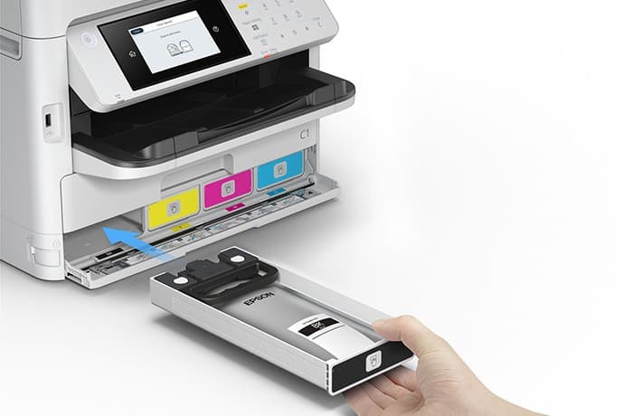 Epson WorkForce Pro WF-C5890 colocación del cartucho de tinta