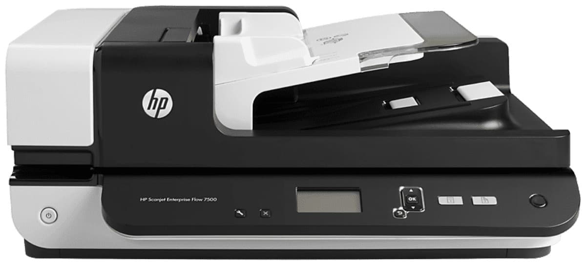 Escáner HP ScanJet Enterprise Flow 7500 vista frontal