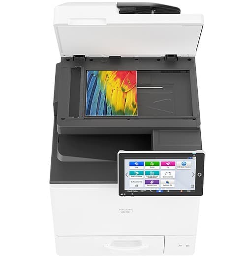 Ricoh IM C400F con el alimentador de documentos abierto
