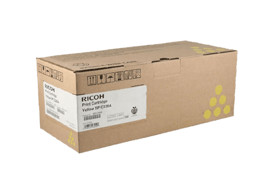 Caja del tóner Ricoh SP C220A amarillo